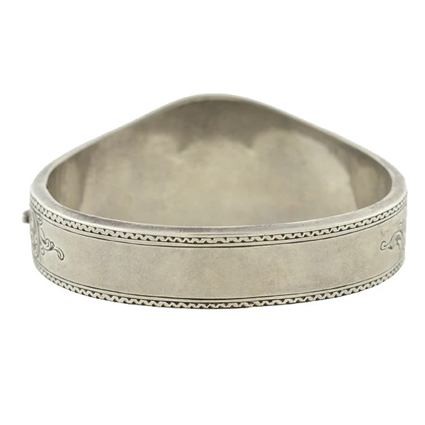 Victorian Sterling Sterling Bloodstone & Agate Bracelet - Image 3