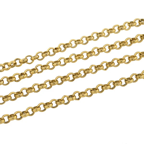 Art Deco Austrian Brass & Enamel Large Flower Necklace - Image 4