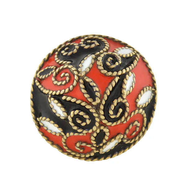 Art Deco Russian Silver & Enamel Dome Ring - Image 3