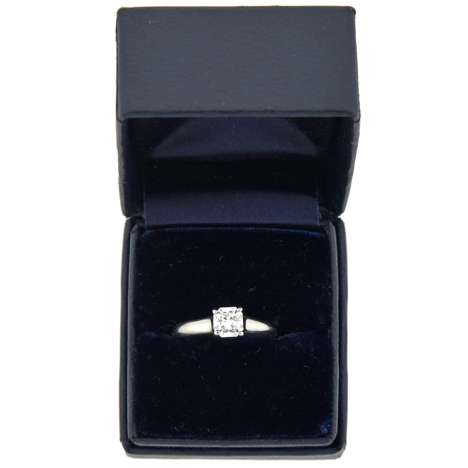 TIFFANY & CO. Estate Platinum GIA-Certified "Lucida®" Diamond Solitaire Ring 0.80ct - Image 7
