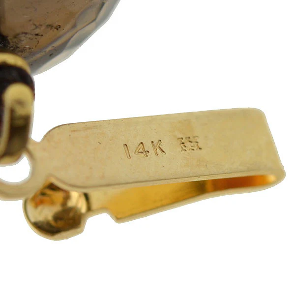 Victorian Smoky Topaz Quartz Beetle Necklace - Image 7