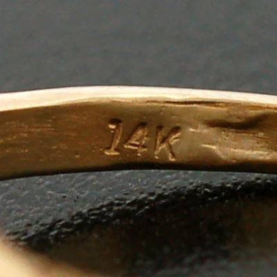 Art Deco 14kt Yellow Gold Diamond Engagement Ring .35ct - Image 7