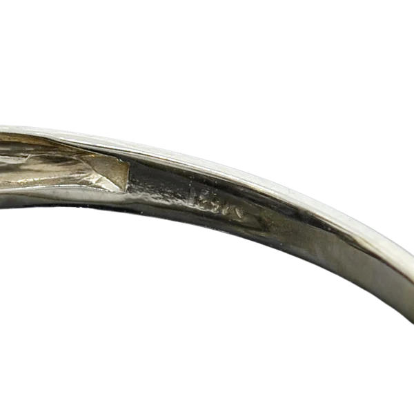 Art Deco 18kt Filigree Diamond Engagement Ring 0.30ct - Image 6