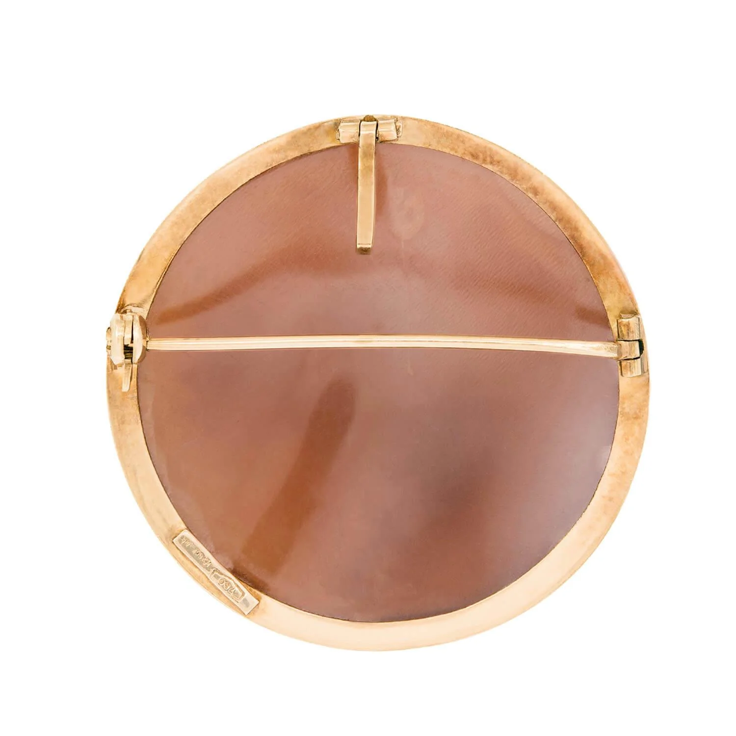 Art Deco Italian 18k Shell Cameo Flower Pin/Pendant - Image 3