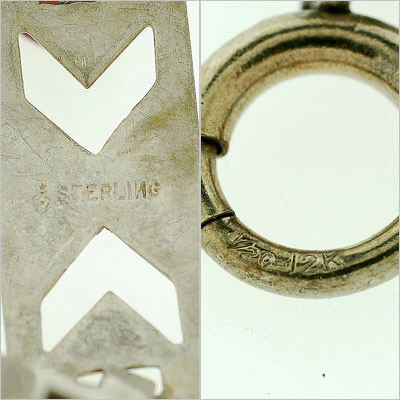 Art Deco Sterling Enamel & Carnelian Bracelet - Image 9