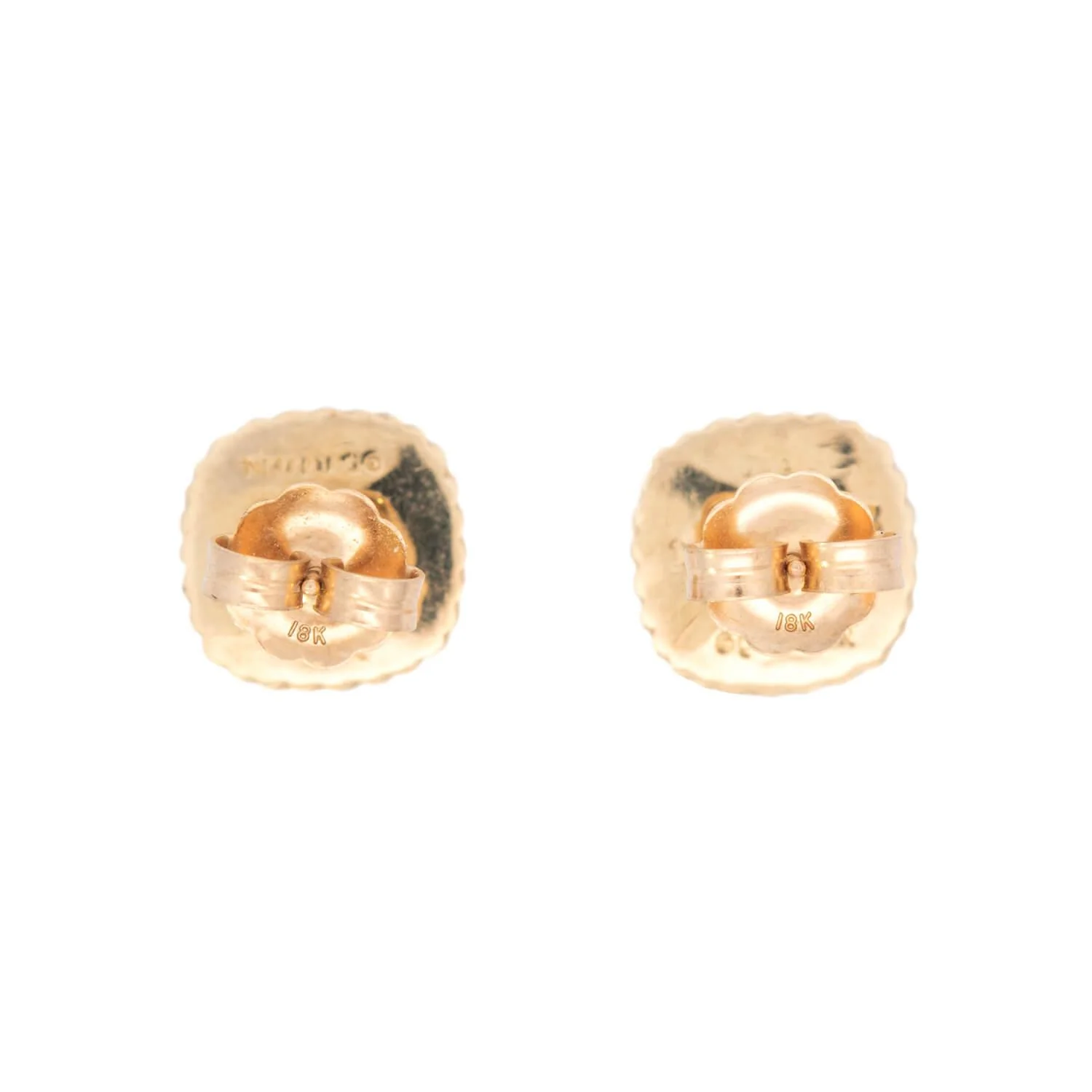 DAVID YURMAN Estate 18k Onyx Stud Earrings - Image 3