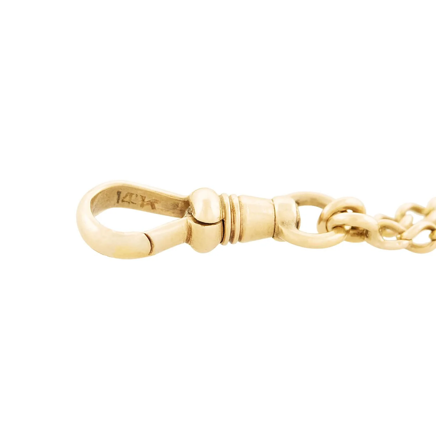 Edwardian 14k Opal Watch Chain - Image 4