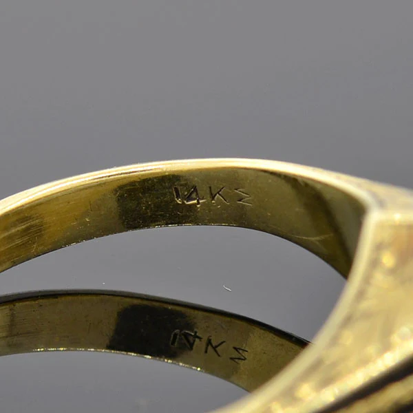 Edwardian 15kt Mixed Metals Diamond Engagement Ring 0.35ct - Image 7