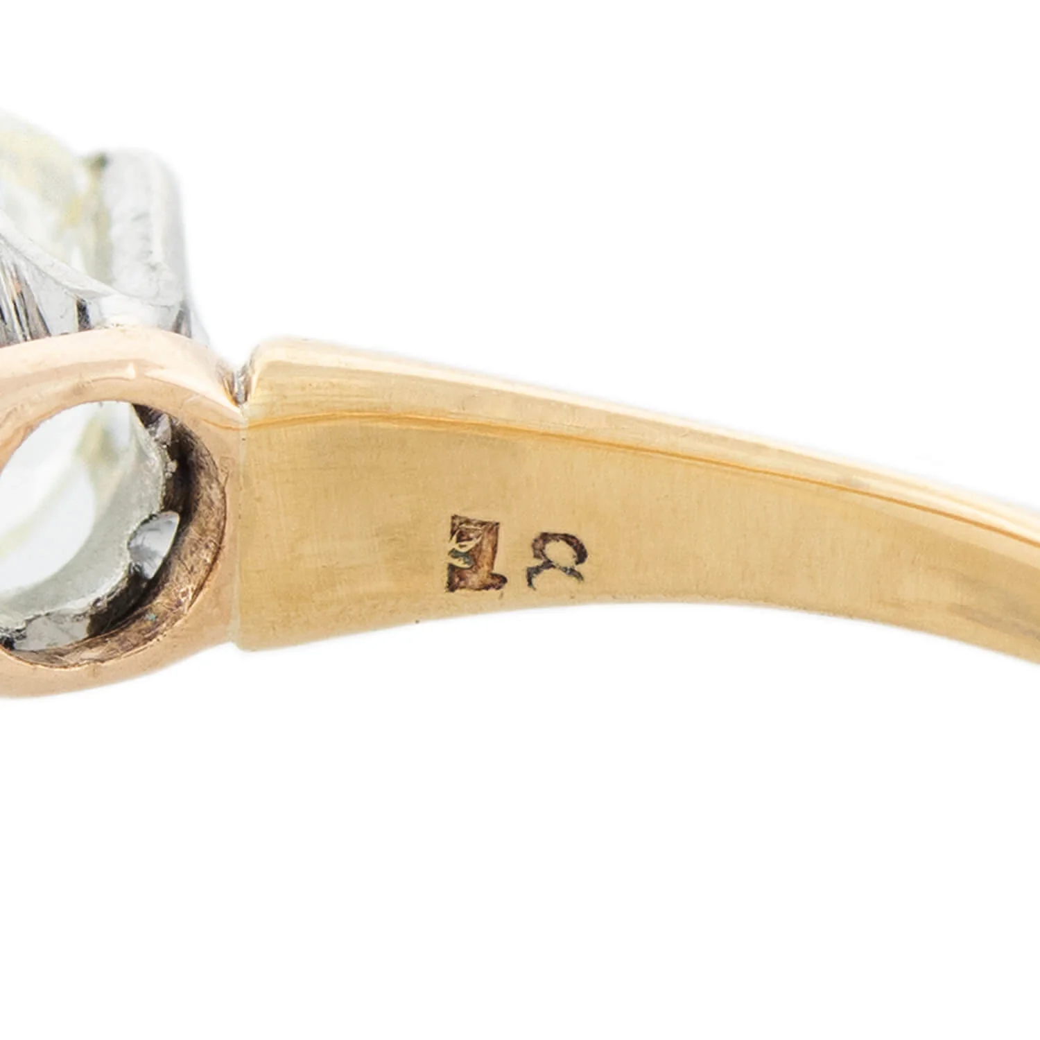 Edwardian 18kt/Platinum Old European Cut Solitaire Diamond Engagement Ring 1.00ct - Image 6