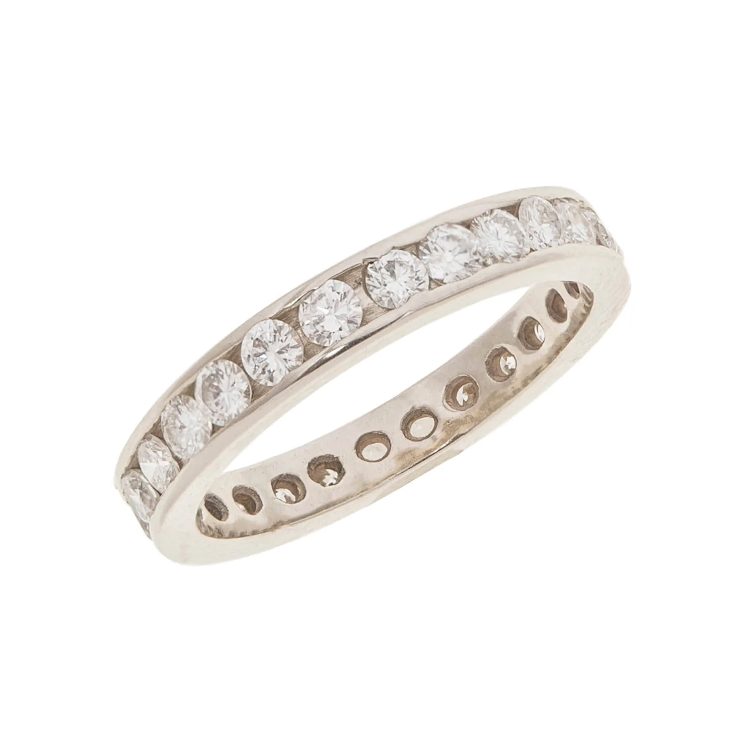 Estate 14k Brilliant Cut Diamond Eternity Band 1.00ctw - Image 3