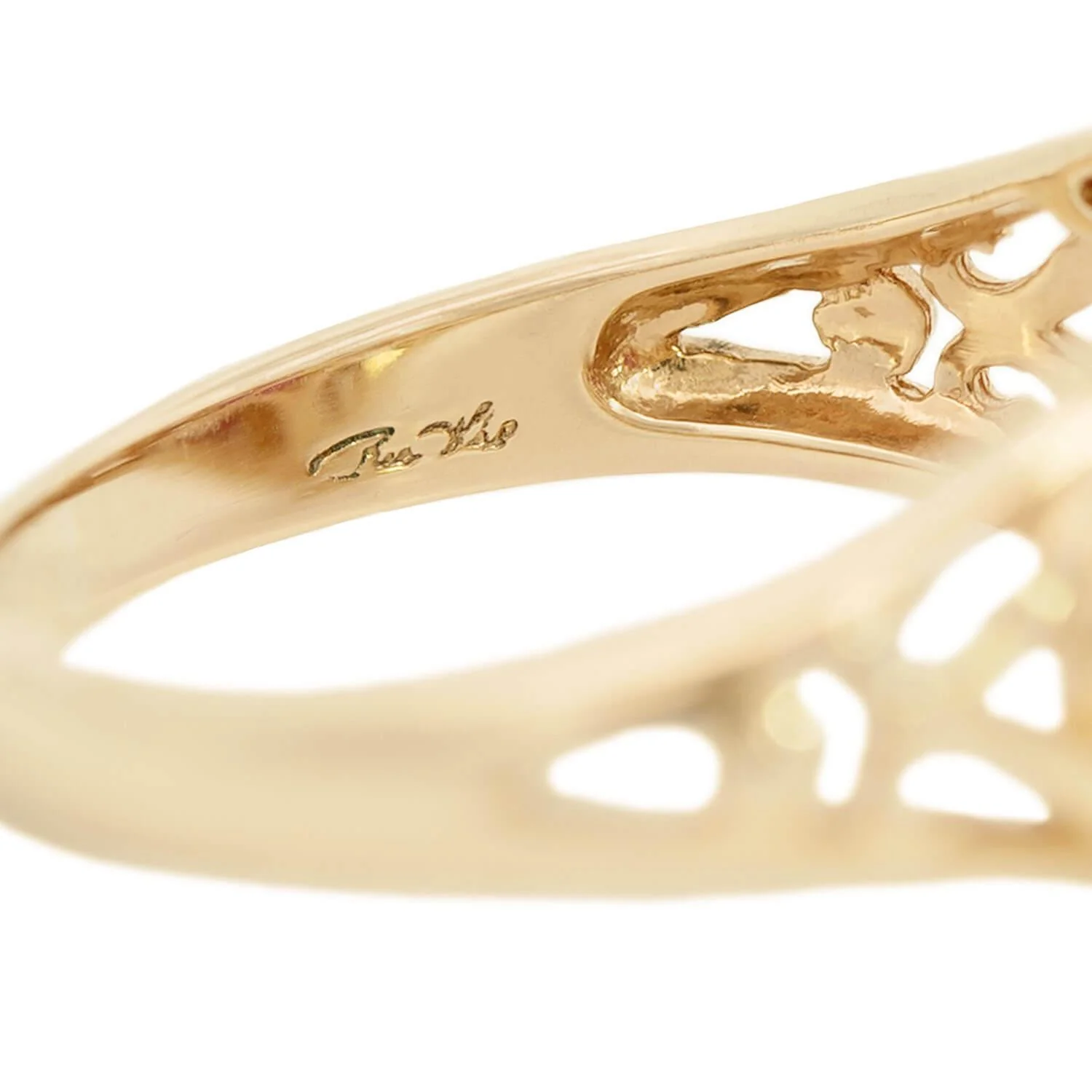 Estate 14k Ruby Art Nouveau Style Ring - Image 7