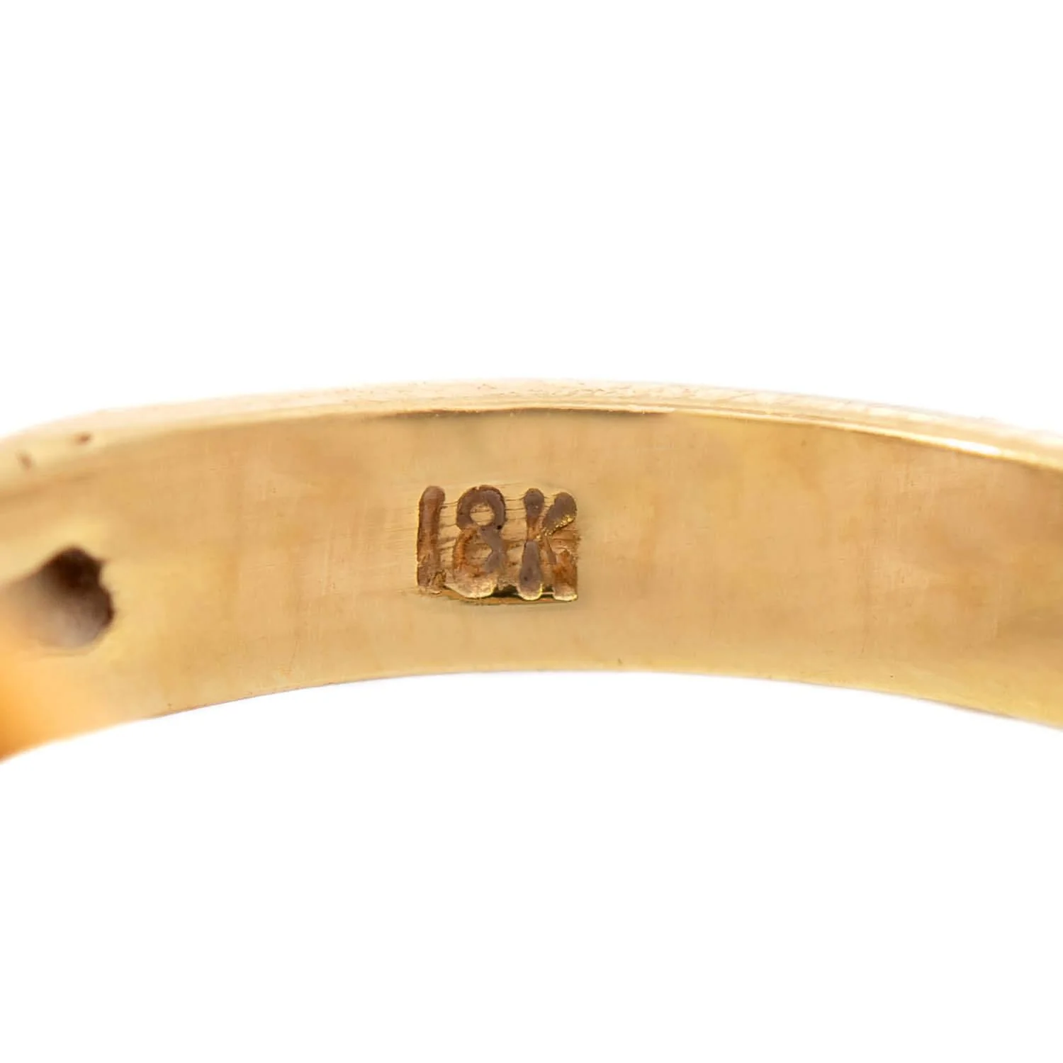 Estate 18k Rhodolite Garnet Cabochon Ring - Image 6