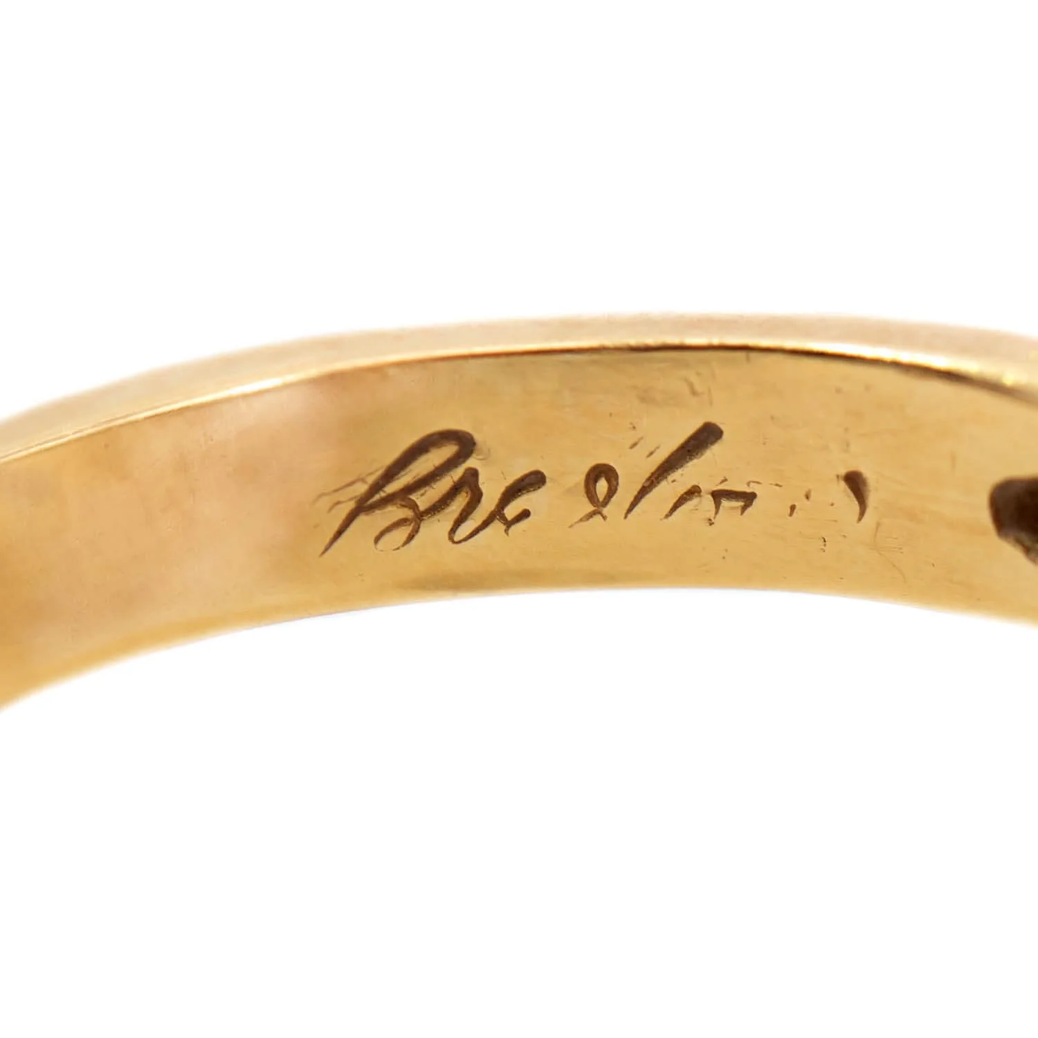 Estate 18k Rhodolite Garnet Cabochon Ring - Image 7