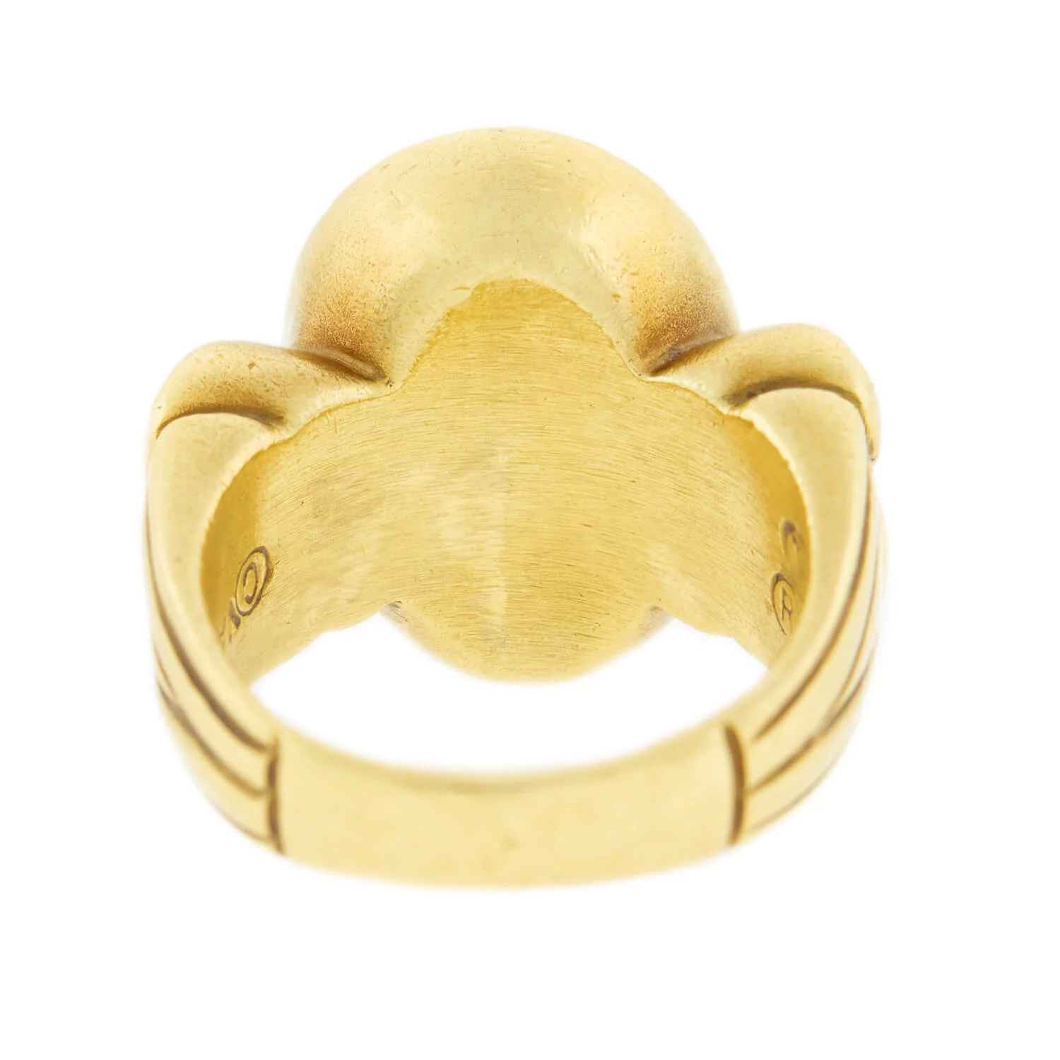 Estate VAHE NALTCHAYAN 18k Carved Onyx Intaglio Ring - Image 5