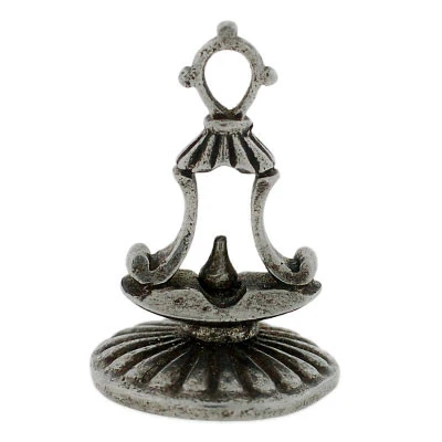 Georgian Steel Double Family Crest Fob Pendant - Image 4