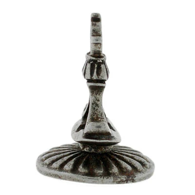 Georgian Steel Double Family Crest Fob Pendant - Image 5