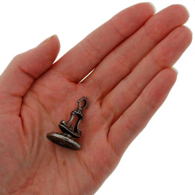 Georgian Steel Double Family Crest Fob Pendant - Image 8