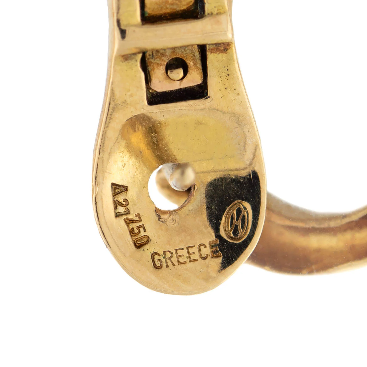 LALAOUNIS Estate 18k Gold Abstract Snake Earrings - Image 4