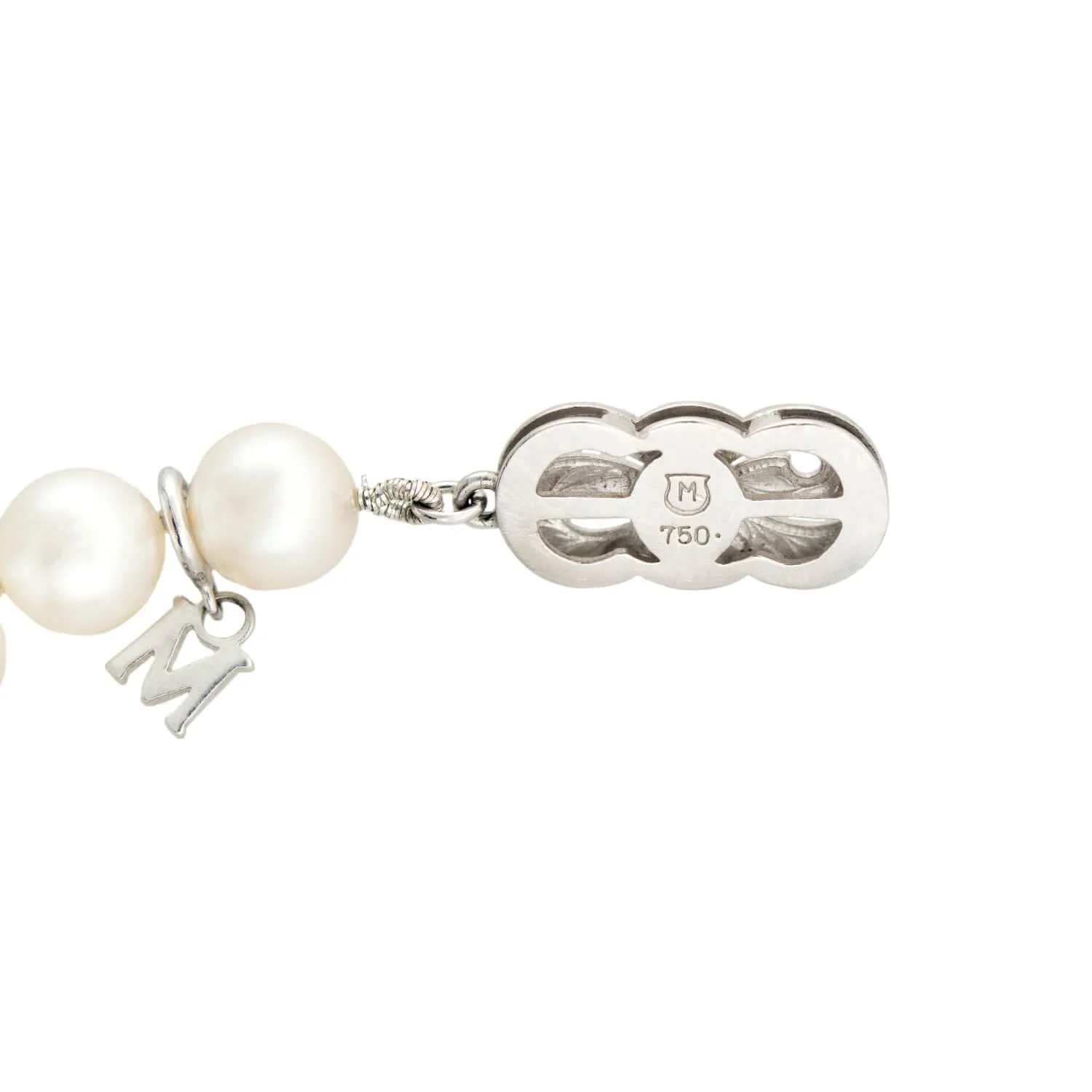 MIKIMOTO Estate 18k Pearl and Sapphire Bracelet - Image 5