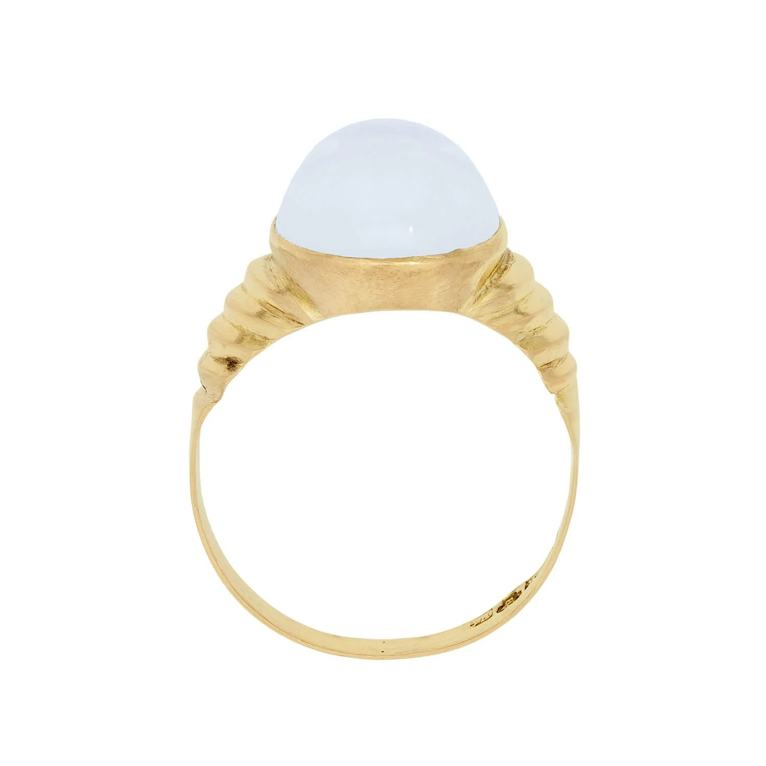 Retro Swedish 18k Moonstone Statement Ring - Image 4