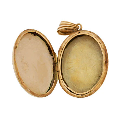 Victorian 14kt Diamond & Enamel Portrait Locket - Image 5