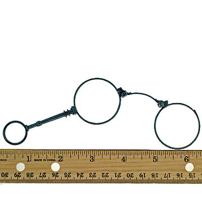 Victorian Gunmetal Expandable Lorgnette Glasses - Image 11