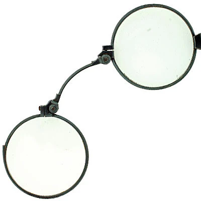 Victorian Gunmetal Expandable Lorgnette Glasses - Image 3
