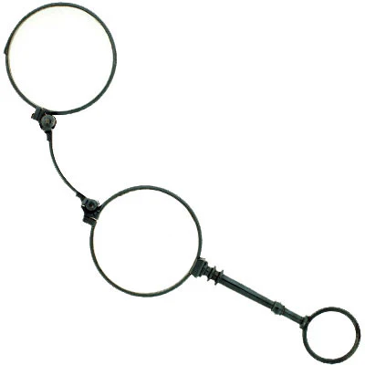 Victorian Gunmetal Expandable Lorgnette Glasses - Image 7