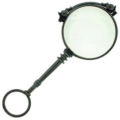 Victorian Gunmetal Expandable Lorgnette Glasses - Image 8
