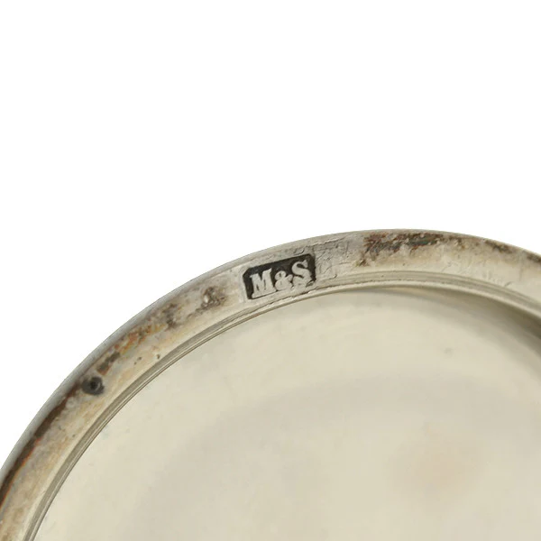 Victorian Huge Sterling & Niello Chatelaine Watch Fob Pendant - Image 6