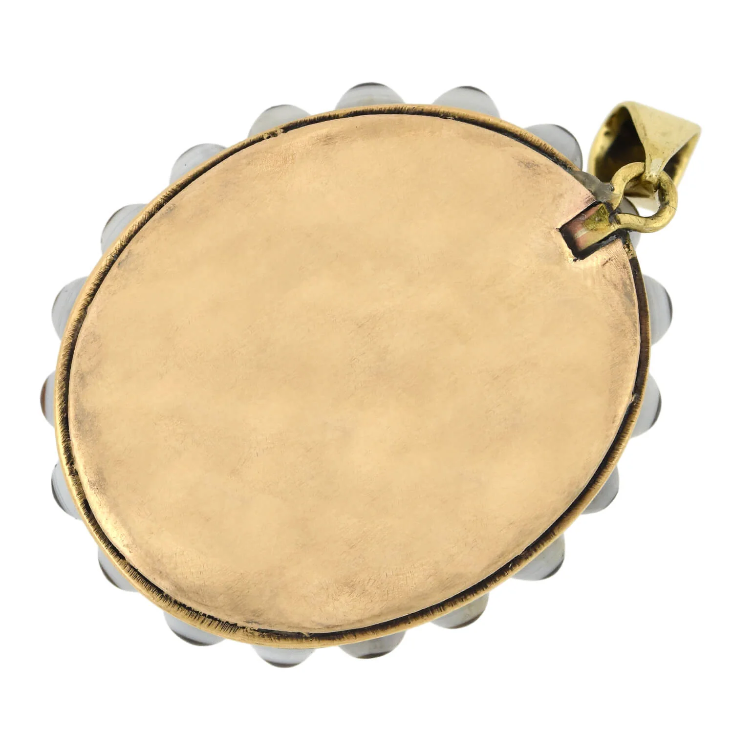 Victorian Large Gold-Filled Banded Agate Pendant - Image 4