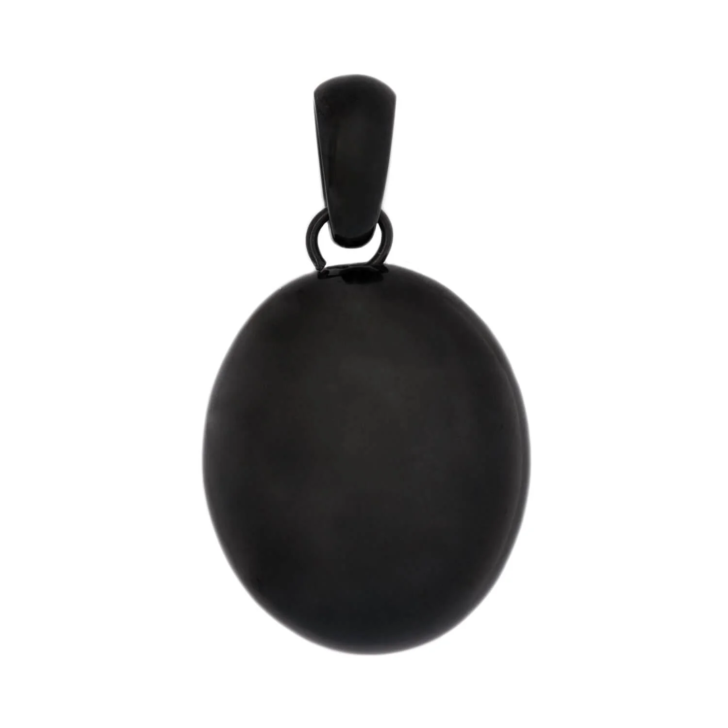 Victorian Sterling Silver Carved Jet Shell Cameo Pendant - Image 3