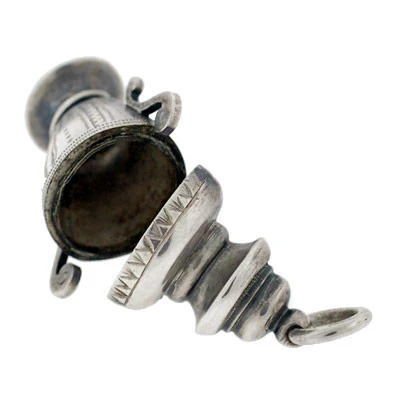 Victorian Sterling Silver Memory Urn Pendant - Image 7