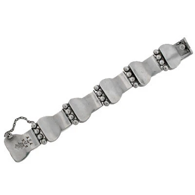 Vintage Antonio Pineda Sterling & Onyx Bracelet - Image 7