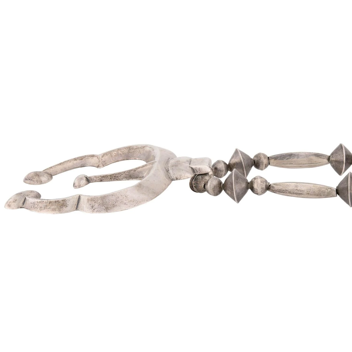 Vintage Native American Sterling Silver Statement Necklace - Image 3