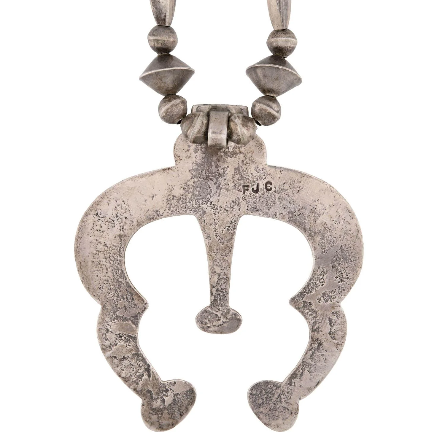 Vintage Native American Sterling Silver Statement Necklace - Image 4