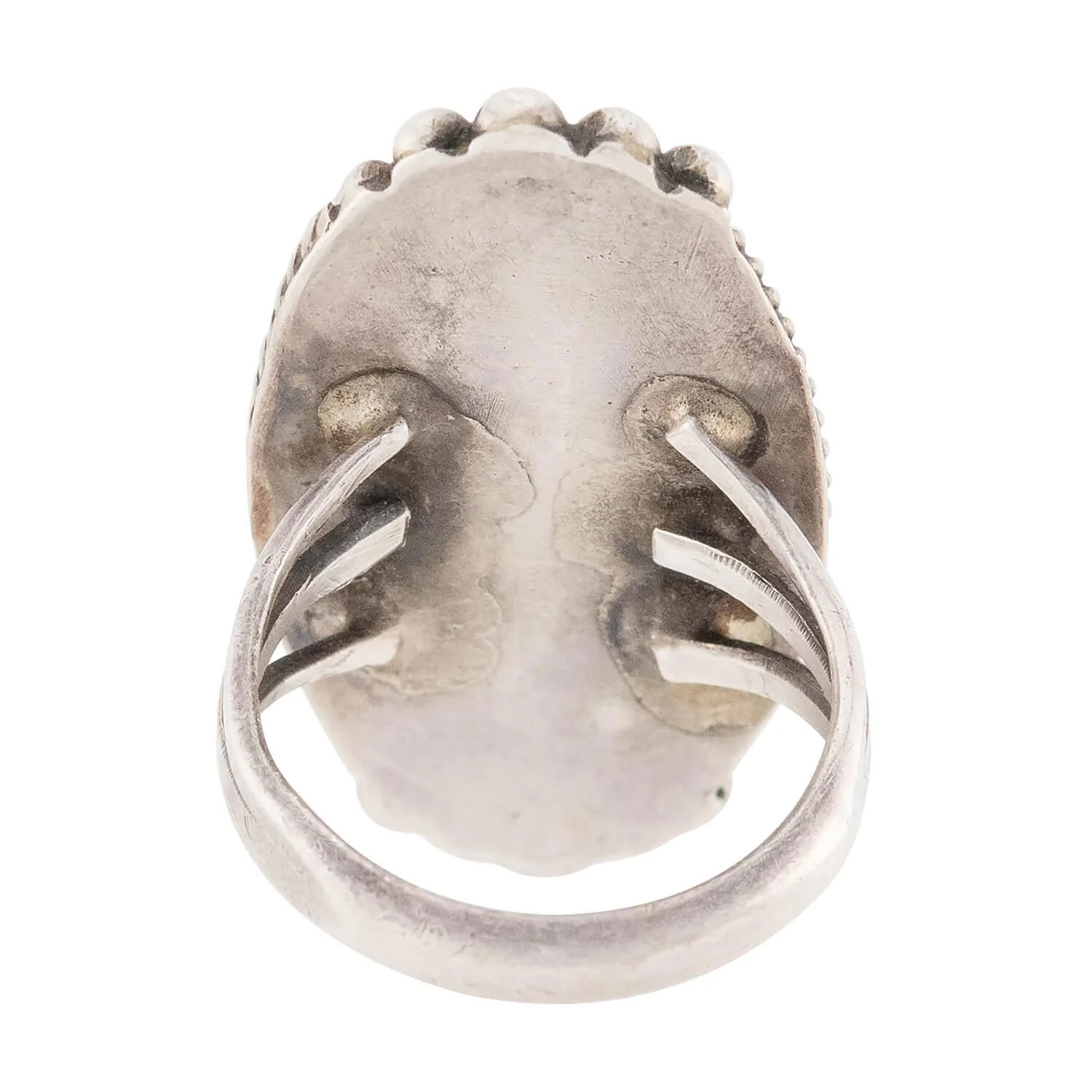 Vintage Sterling Silver Turquoise Ring - Image 5